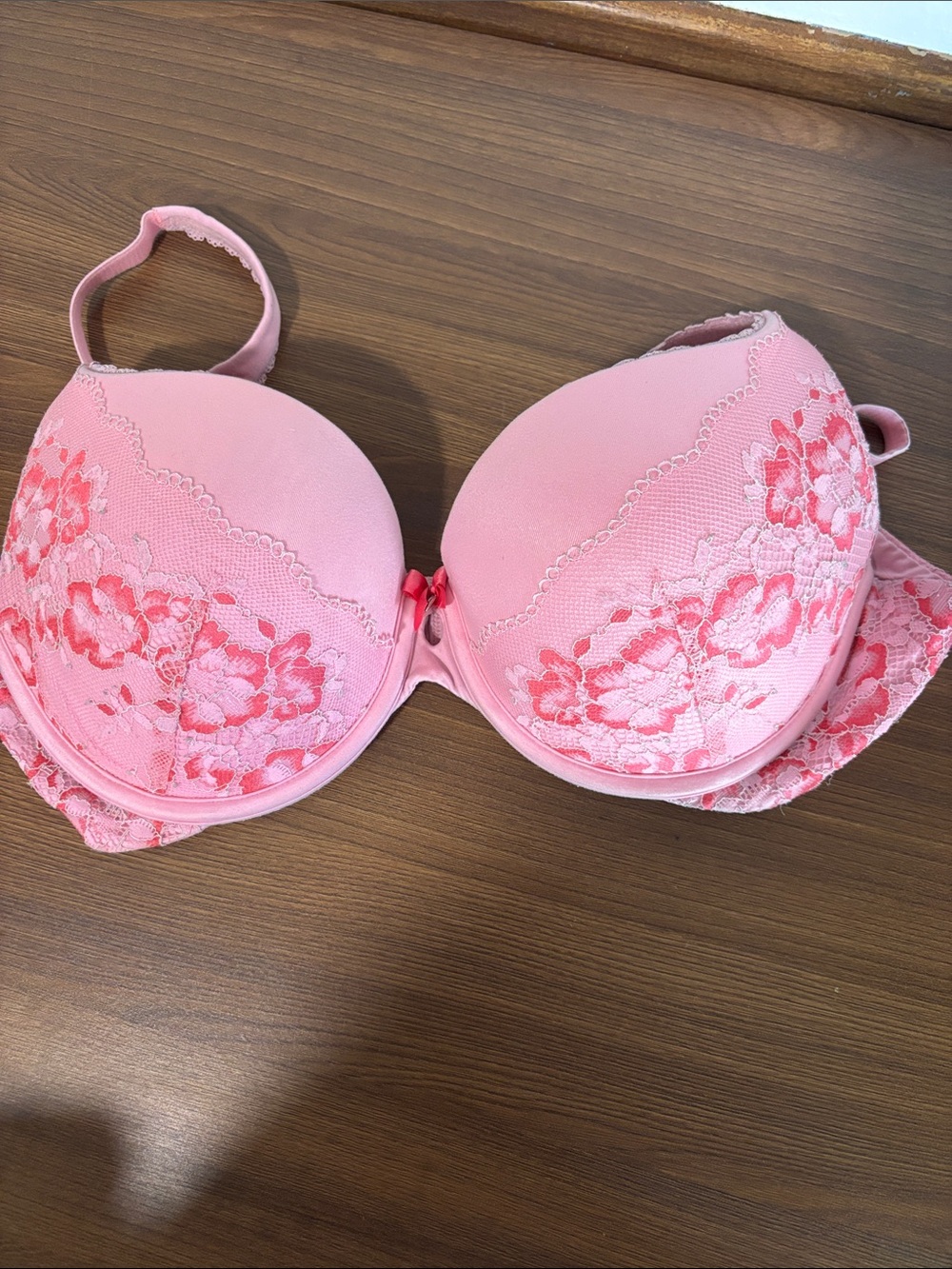 Victoria's Secret Pink Floral Lace Padded Bra
